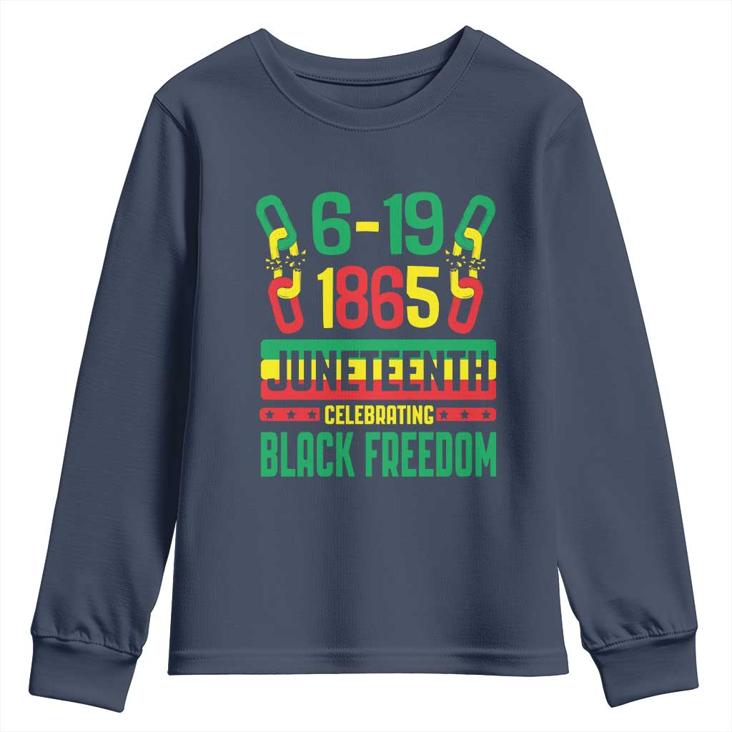 Juneteenth Youth Sweatshirt Celebrating Black Freedom 1865 African American TS09