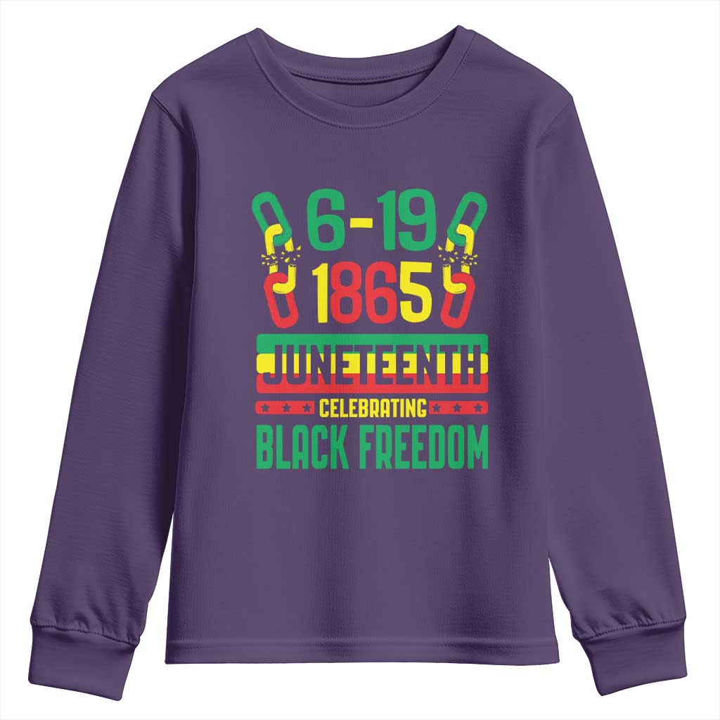 Juneteenth Youth Sweatshirt Celebrating Black Freedom 1865 African American TS09
