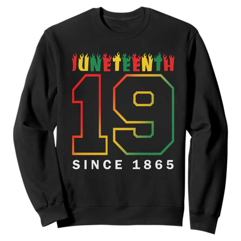 Melanin Black Freedom 1865 Juneteenth Sweatshirt TS09