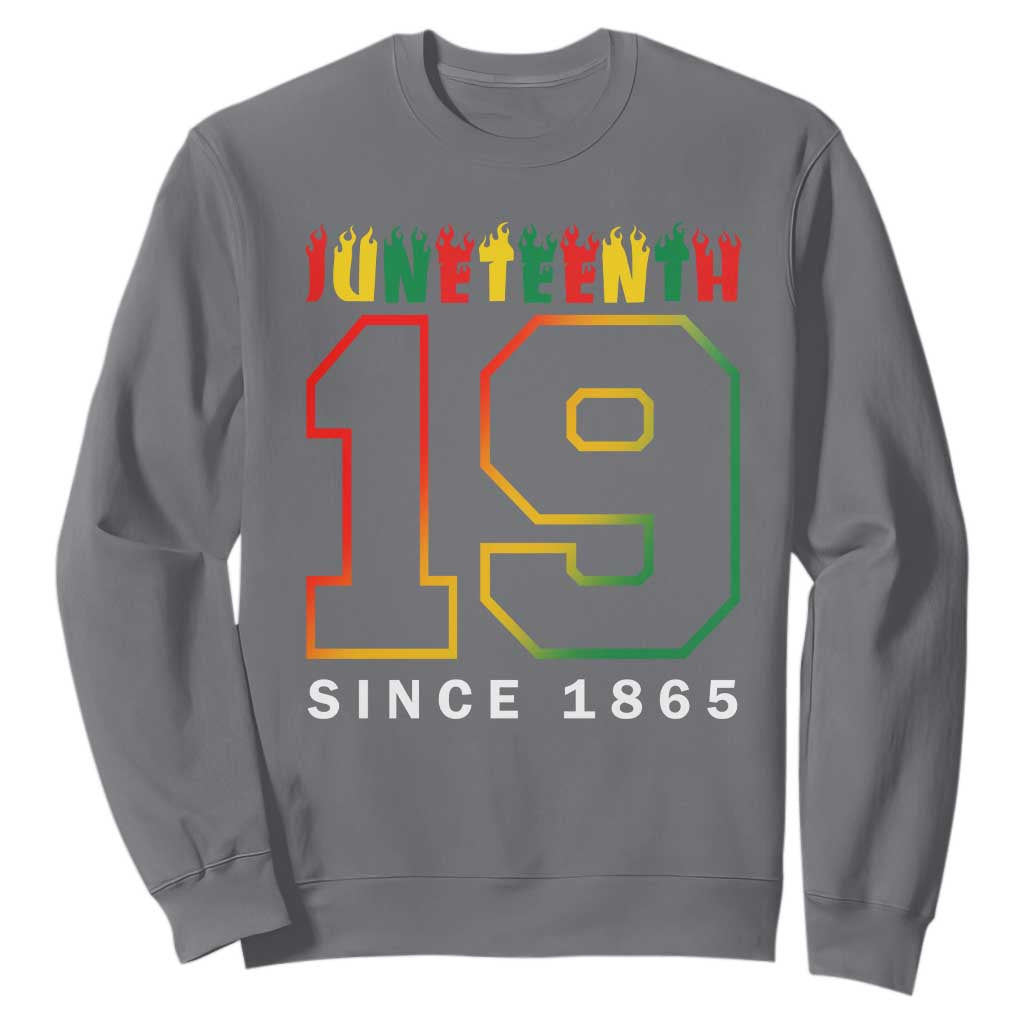 Melanin Black Freedom 1865 Juneteenth Sweatshirt TS09