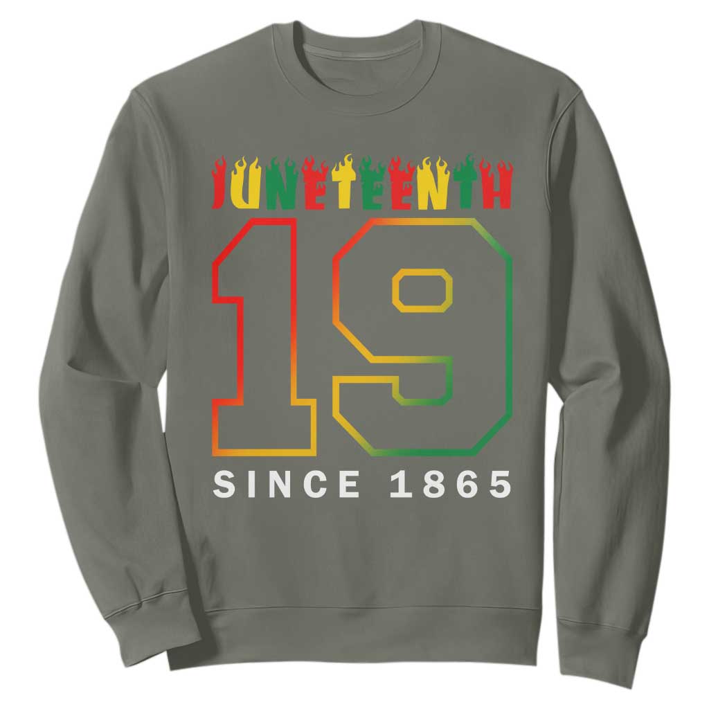 Melanin Black Freedom 1865 Juneteenth Sweatshirt TS09