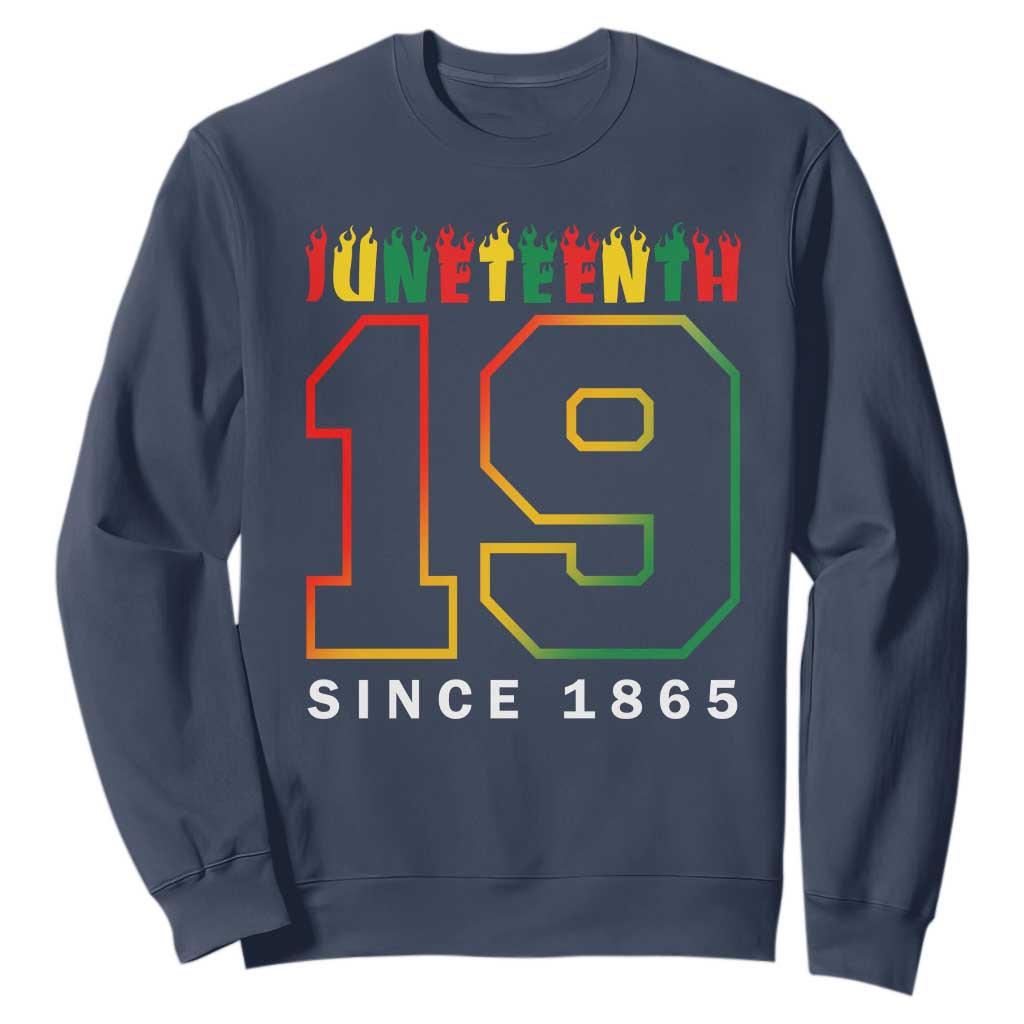 Melanin Black Freedom 1865 Juneteenth Sweatshirt TS09