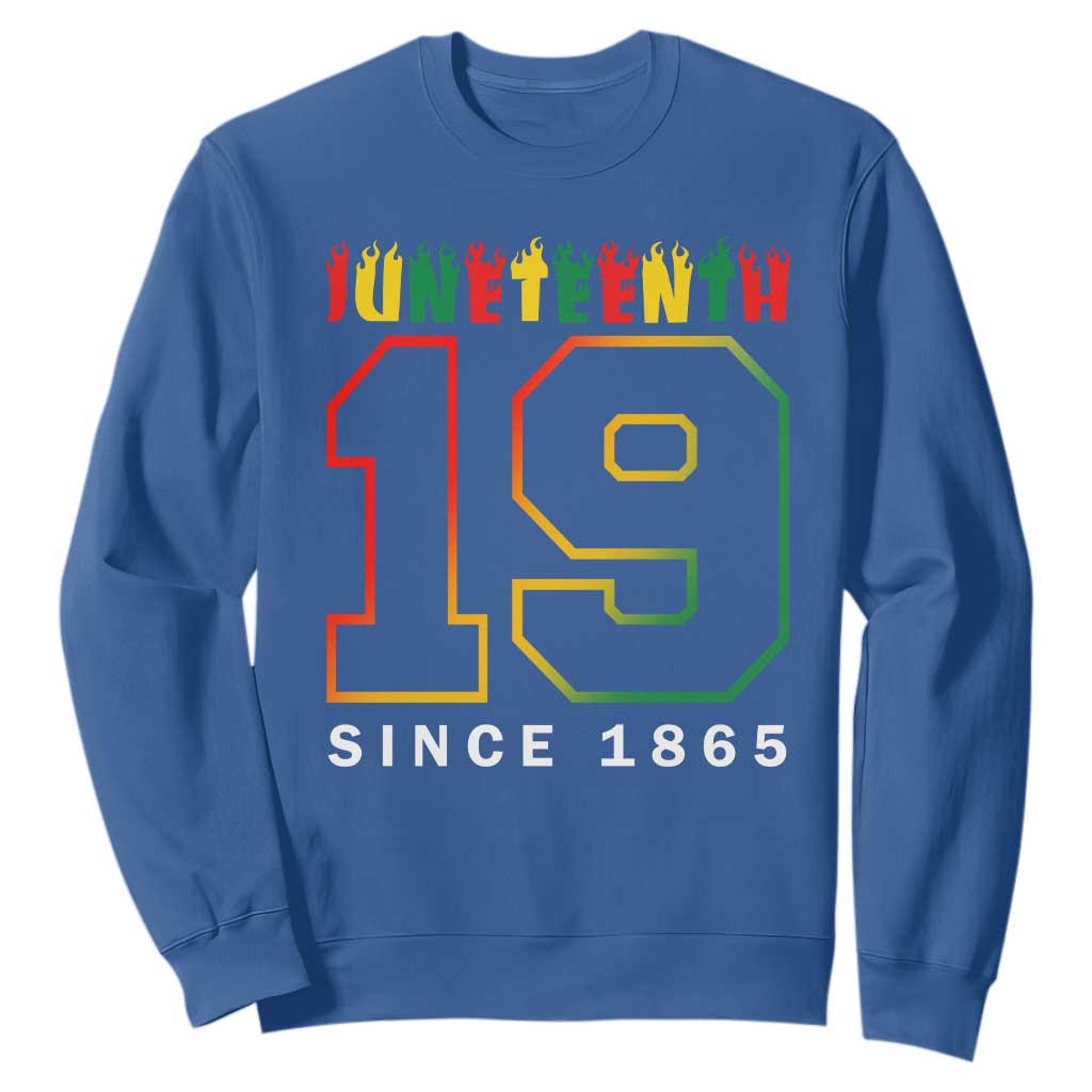 Melanin Black Freedom 1865 Juneteenth Sweatshirt TS09