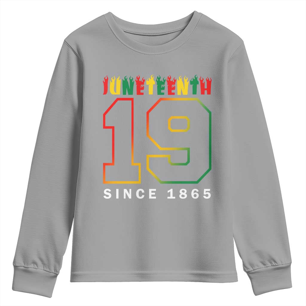 Melanin Black Freedom 1865 Juneteenth Youth Sweatshirt TS09