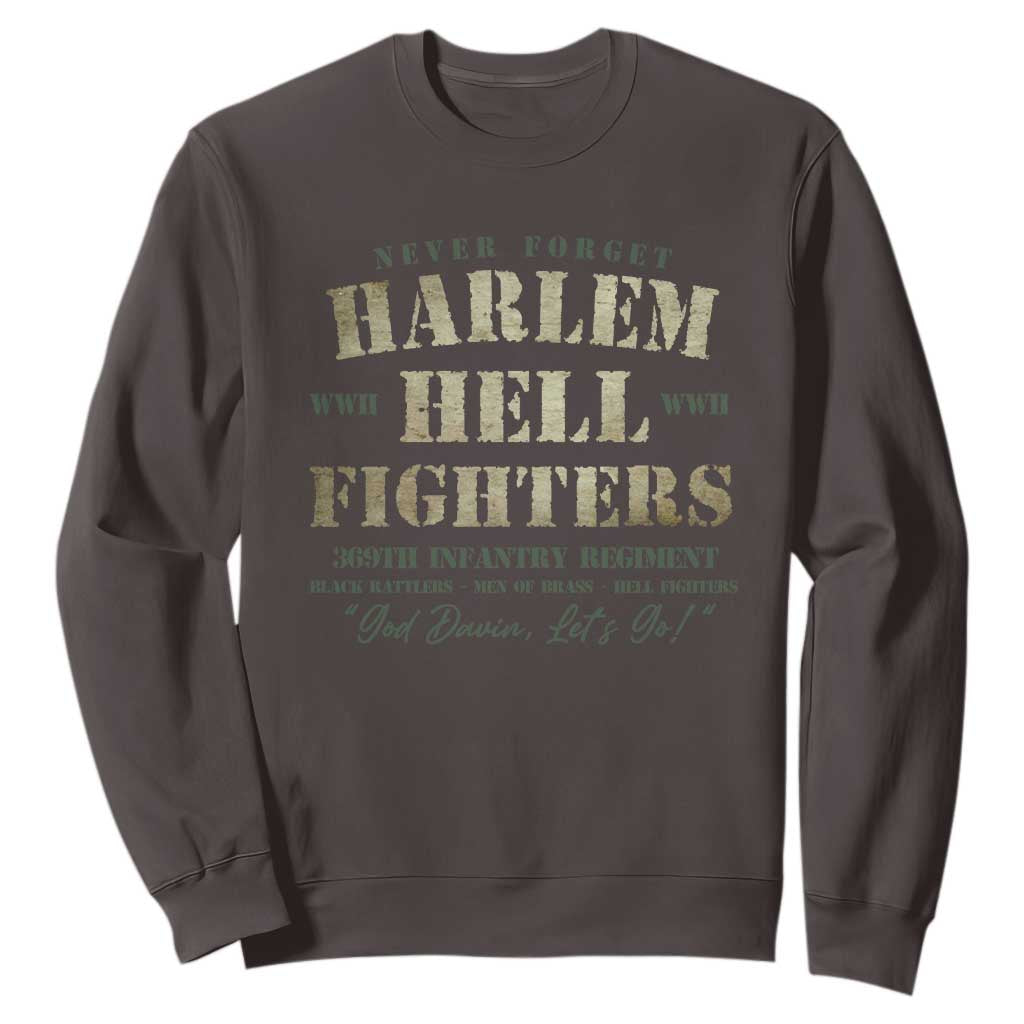 Harlem Hellfighters Sweatshirt African American Black History Military Soldiers TS09