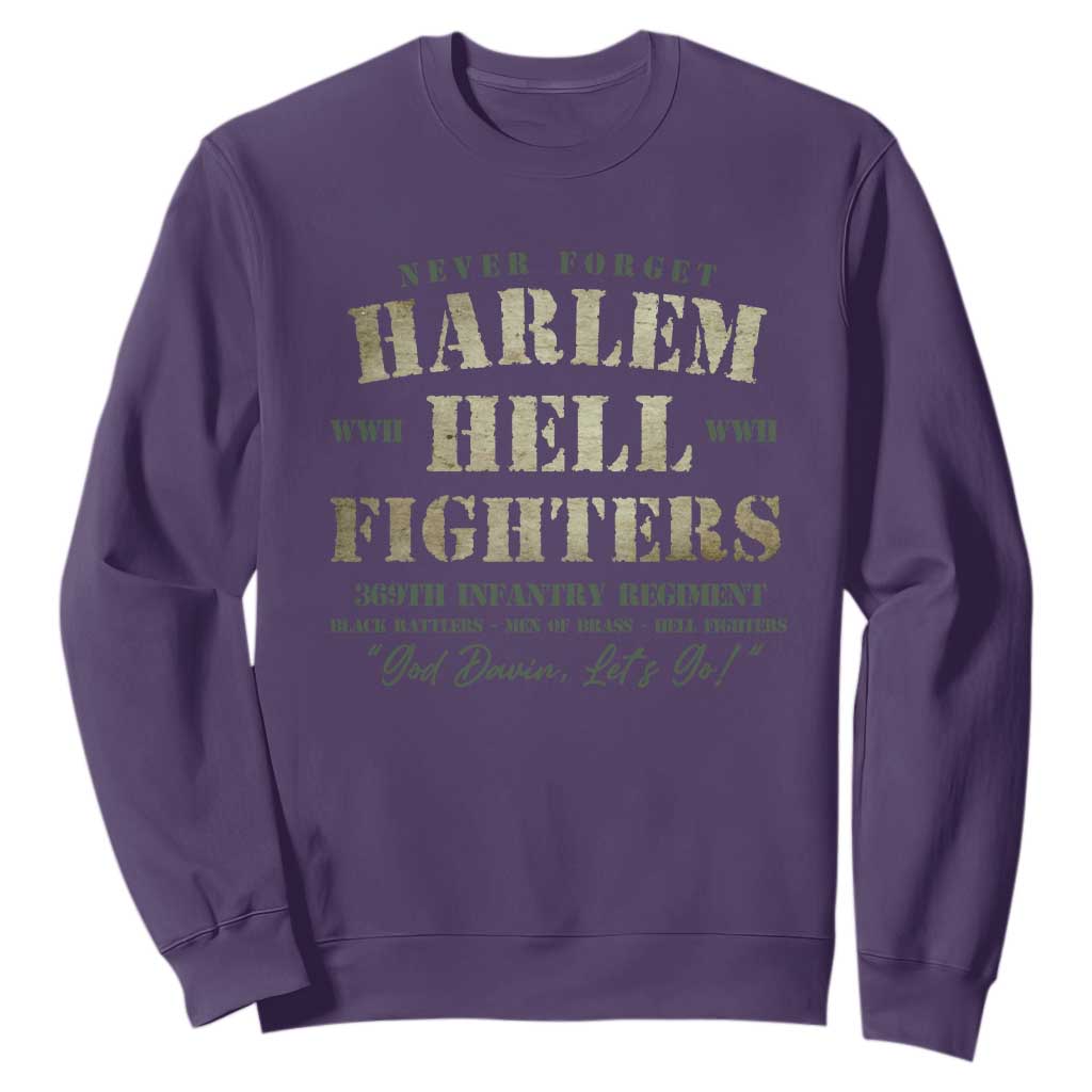 Harlem Hellfighters Sweatshirt African American Black History Military Soldiers TS09