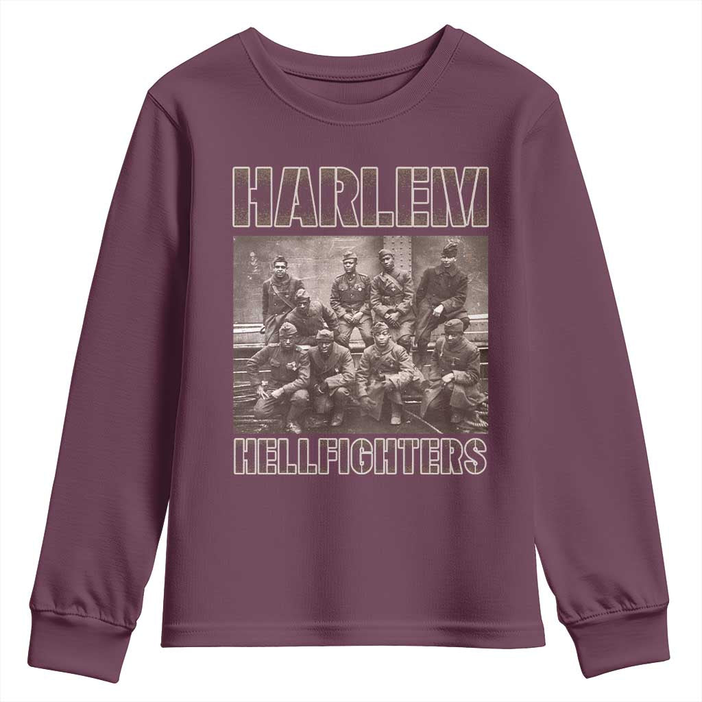 Harlem Hellfighters Youth Sweatshirt The 369th Infantry Regiment Black History Military Soldiers TS09