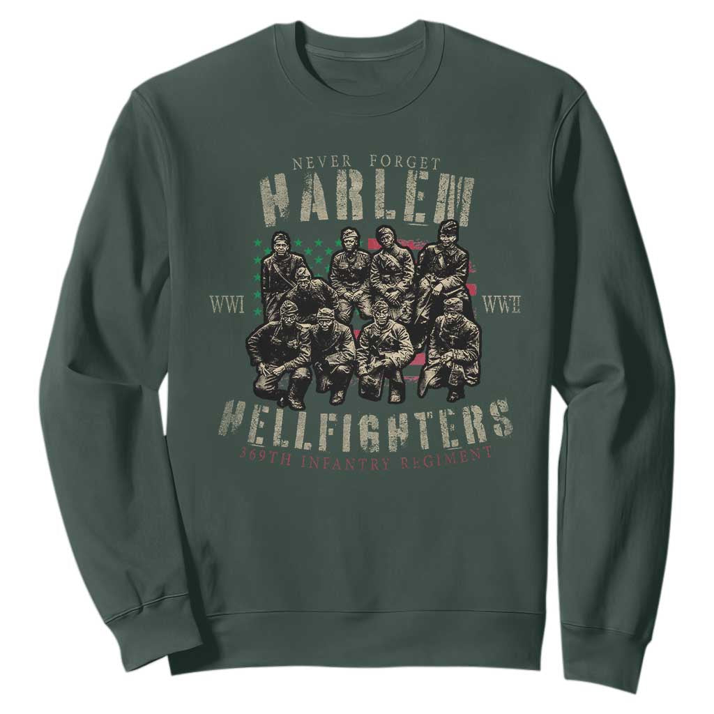 Harlem Hellfighters Sweatshirt American Military Soldiers Black History TS09