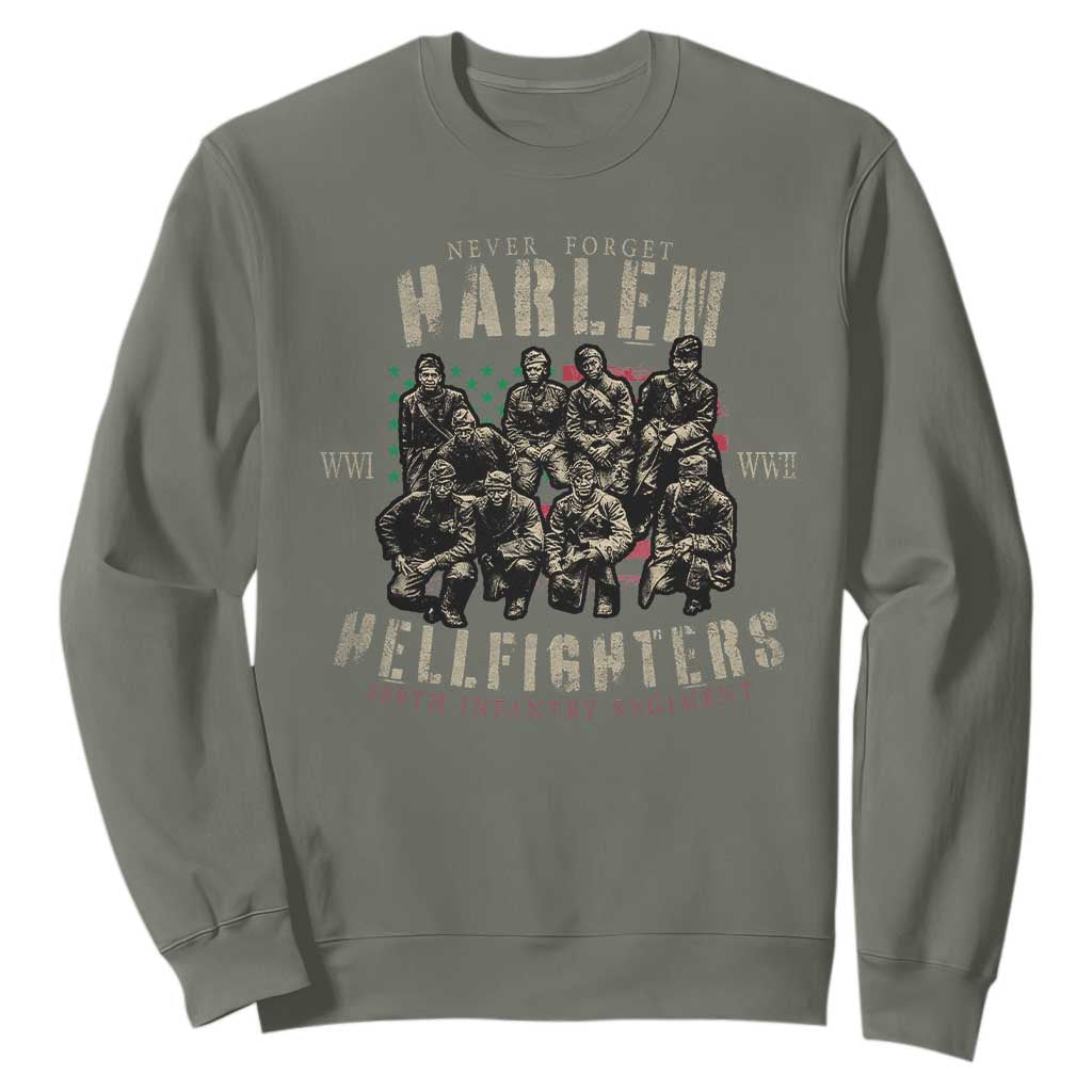 Harlem Hellfighters Sweatshirt American Military Soldiers Black History TS09