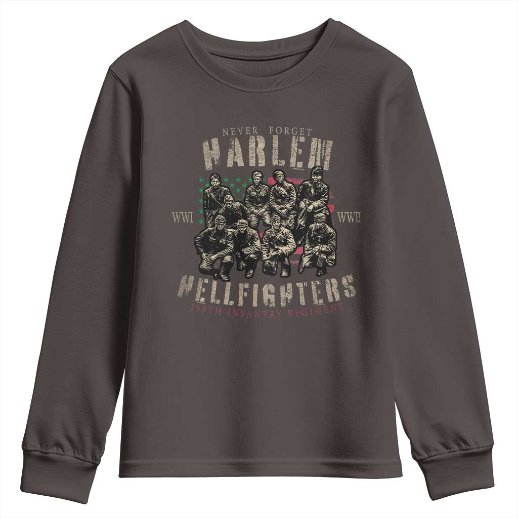 Harlem Hellfighters Youth Sweatshirt American Military Soldiers Black History TS09