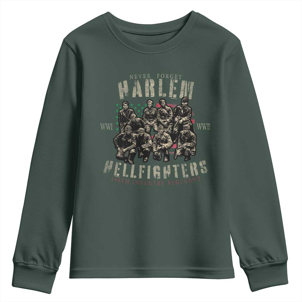 Harlem Hellfighters Youth Sweatshirt American Military Soldiers Black History TS09
