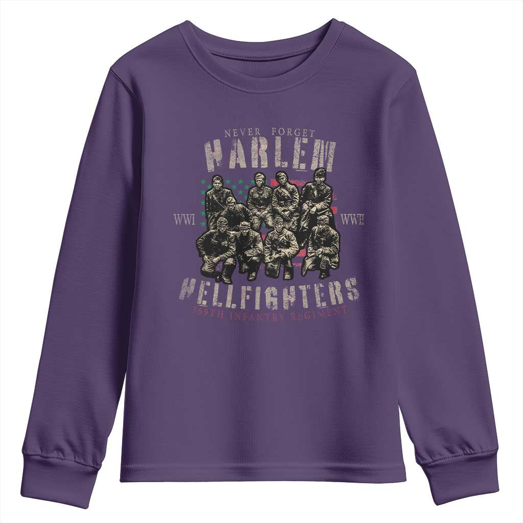 Harlem Hellfighters Youth Sweatshirt American Military Soldiers Black History TS09