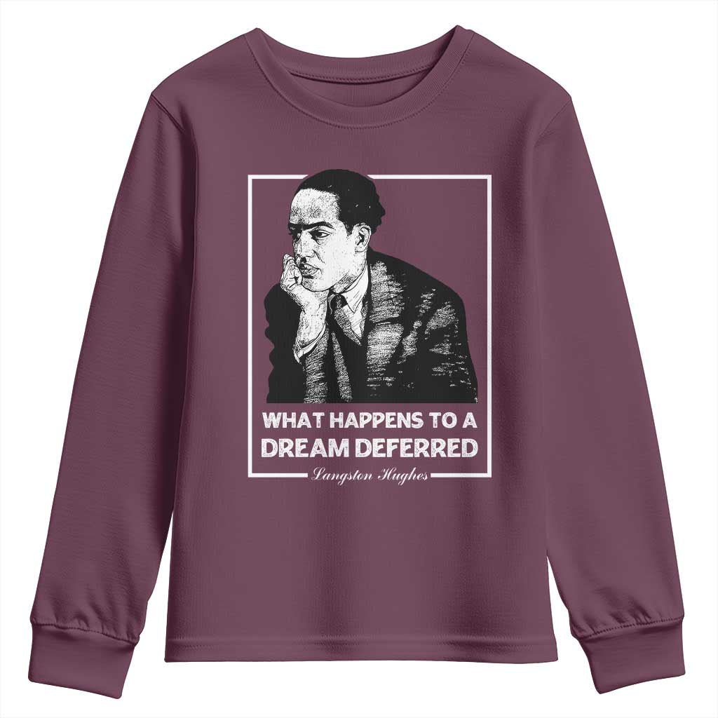 Langston Hughes Youth Sweatshirt A Dream Deferred Harlem Renaissance TS09