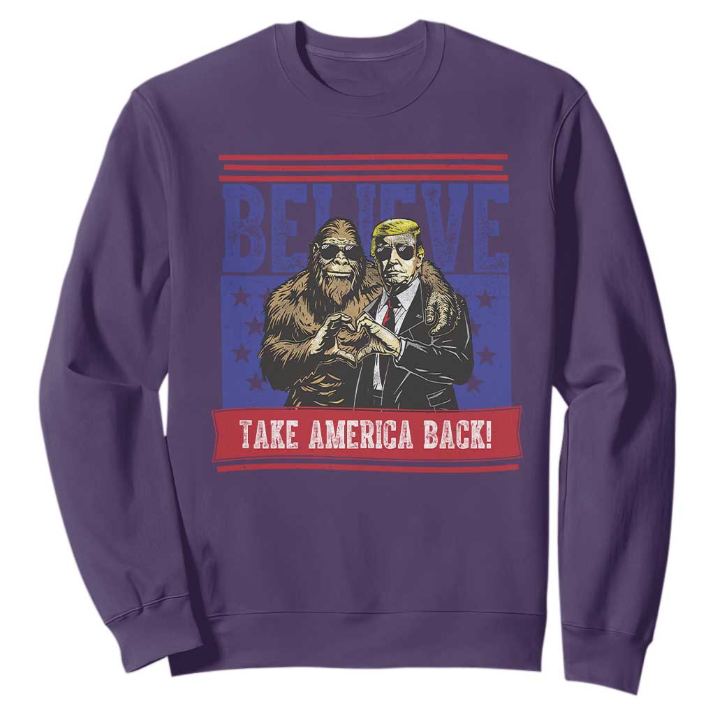 Funny Believe Bigfoot Trump Sweatshirt Take America Back TS09