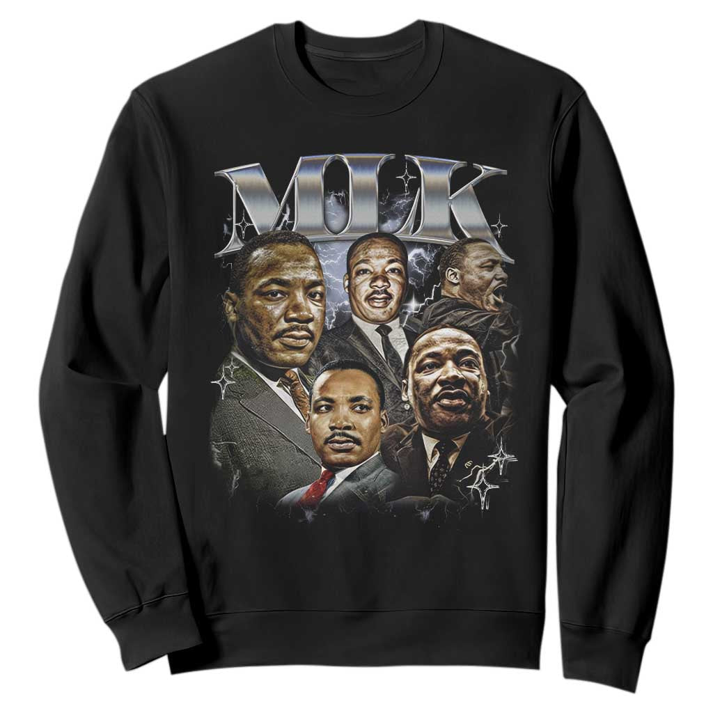 Martin Luther King Sweatshirt Black History Month Pride MLK Bootleg Rap Tee TS10