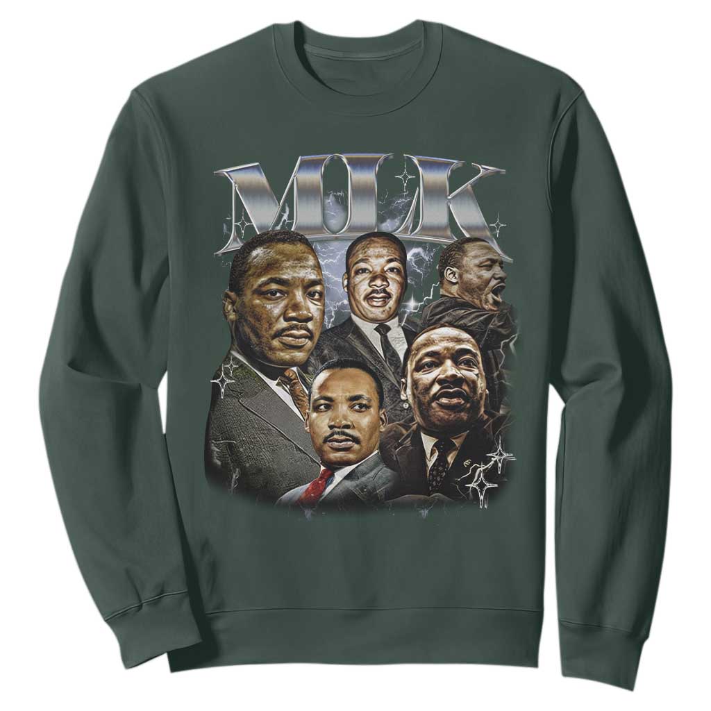 Martin Luther King Sweatshirt Black History Month Pride MLK Bootleg Rap Tee TS10