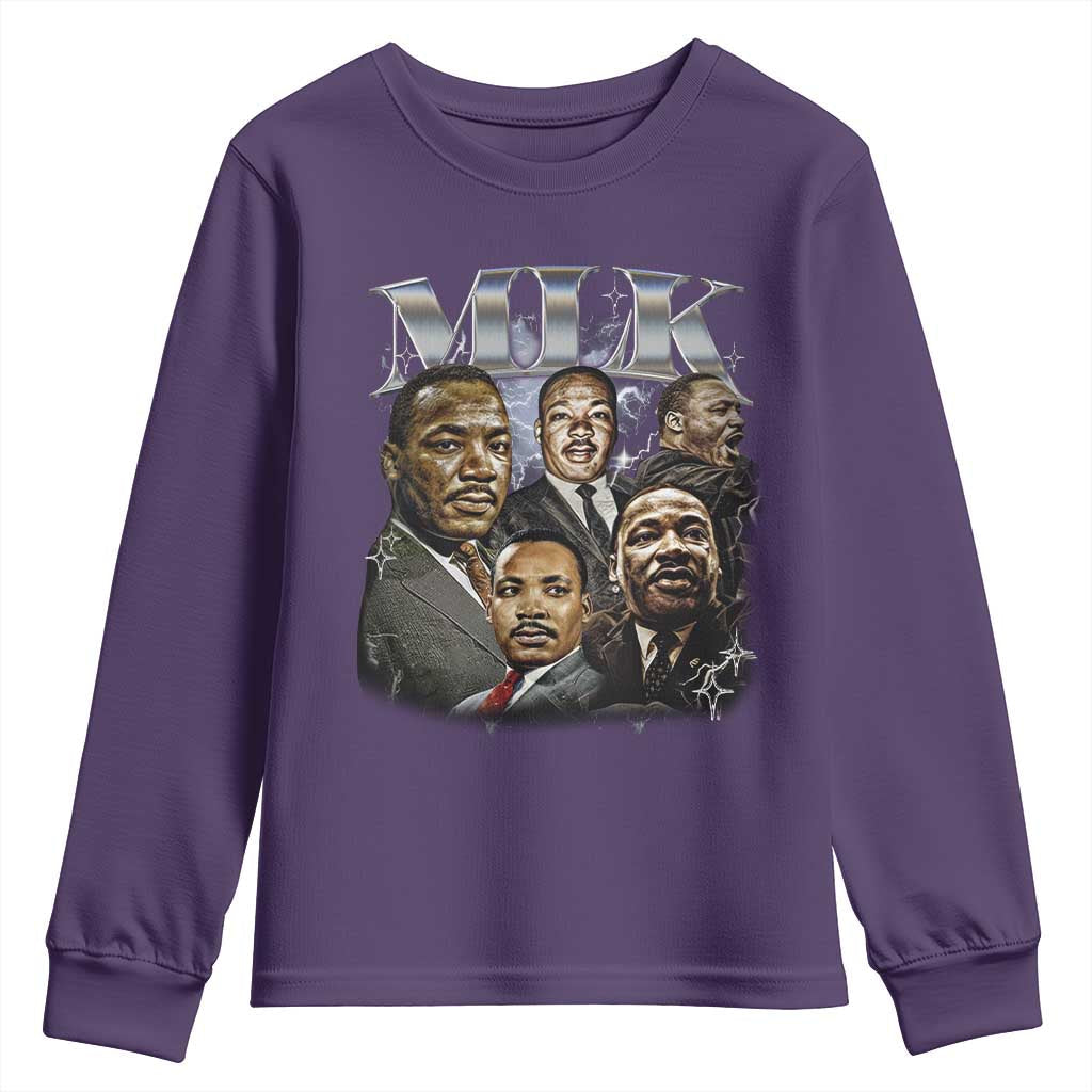 Martin Luther King Youth Sweatshirt Black History Month Pride MLK Bootleg Rap Tee TS10