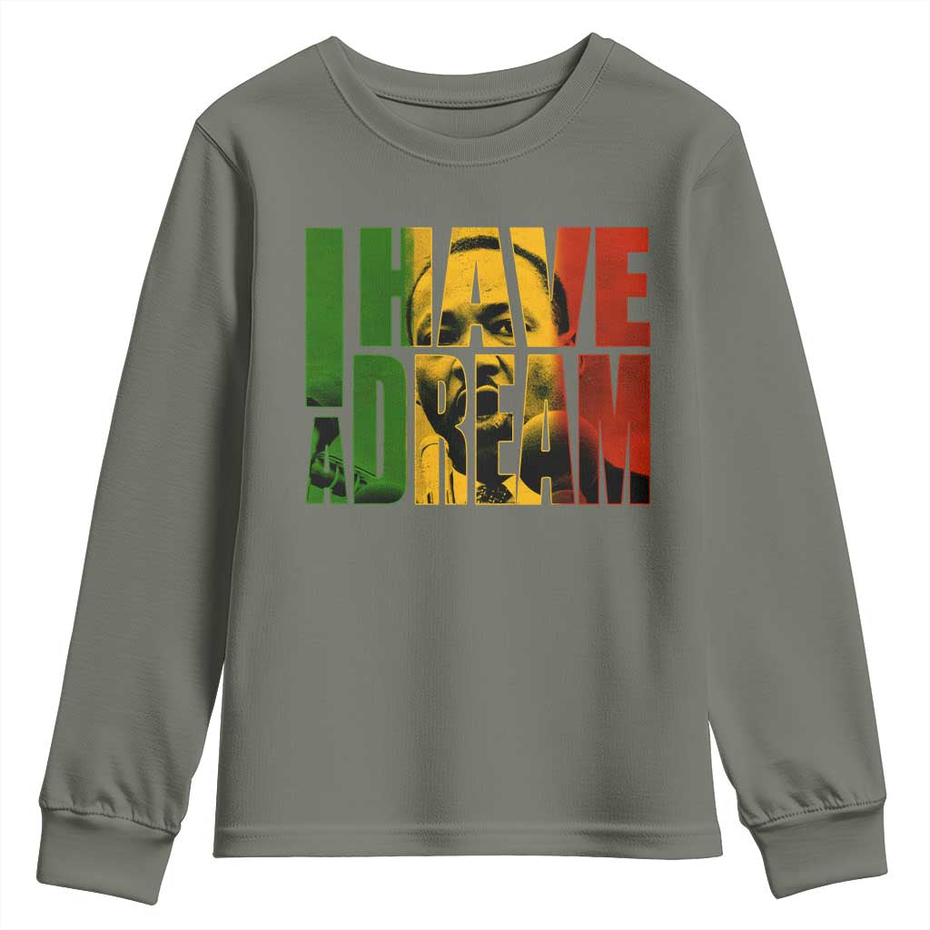 Martin Luther King Youth Sweatshirt Black History Month MLK I Have A Dream TS10