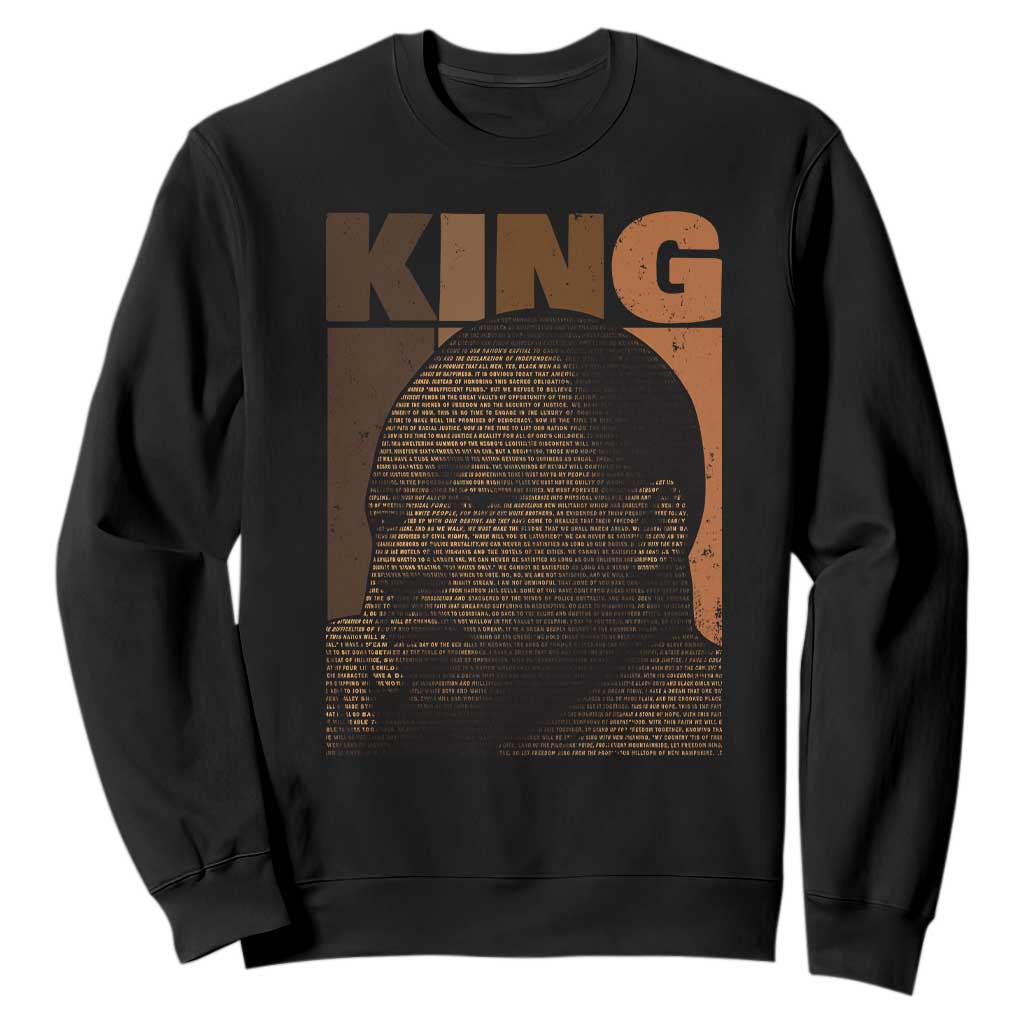 Martin Luther King Sweatshirt Melanin African American Black History Month MLK TS10