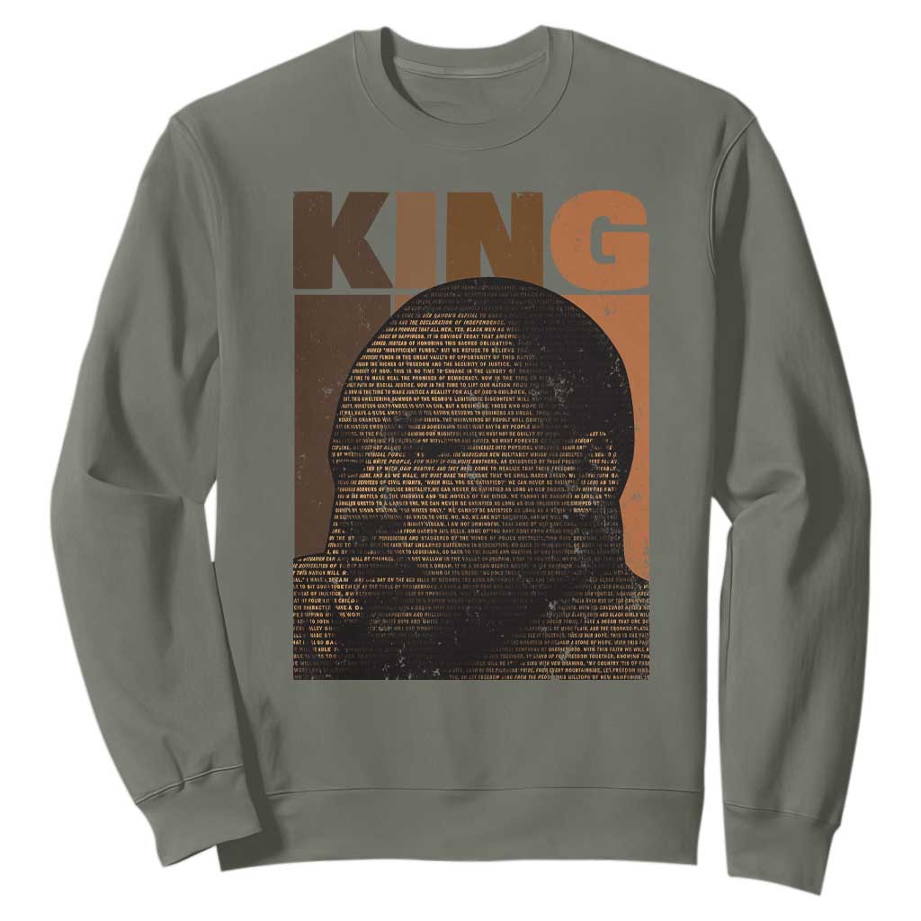 Martin Luther King Sweatshirt Melanin African American Black History Month MLK TS10