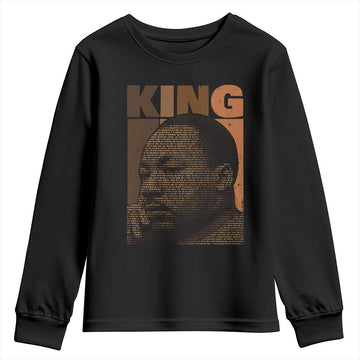 Martin Luther King Youth Sweatshirt Melanin African American Black History Month MLK TS10