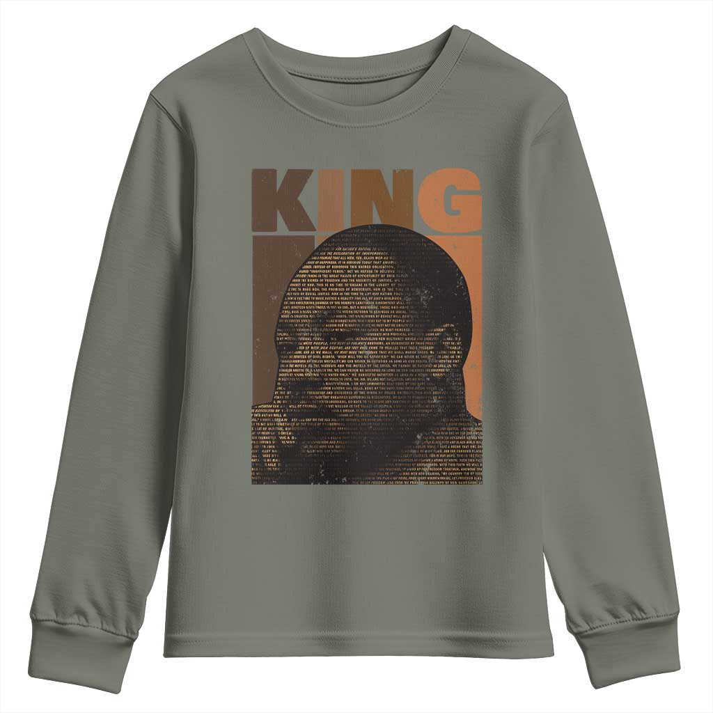 Martin Luther King Youth Sweatshirt Melanin African American Black History Month MLK TS10