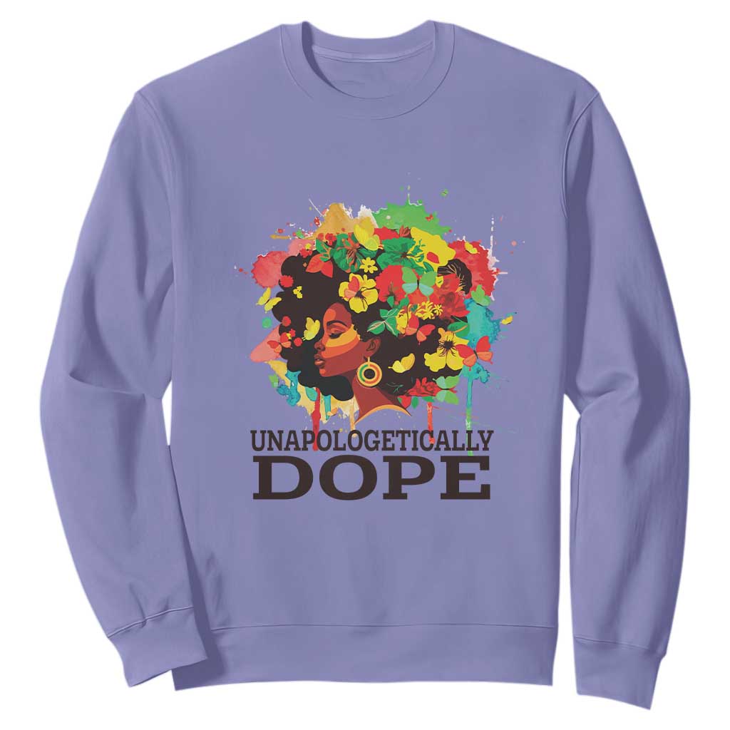 Juneteenth Day Sweatshirt Unapologetically Dope Black Women TS11