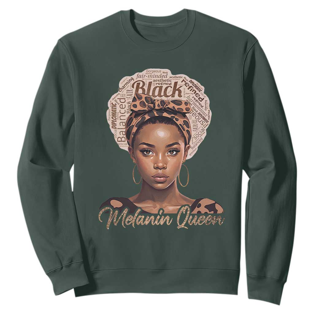 Melanin Queen Sweatshirt Proud African American TS11