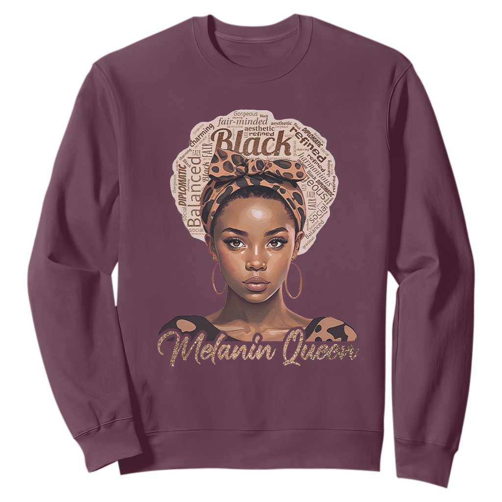 Melanin Queen Sweatshirt Proud African American TS11