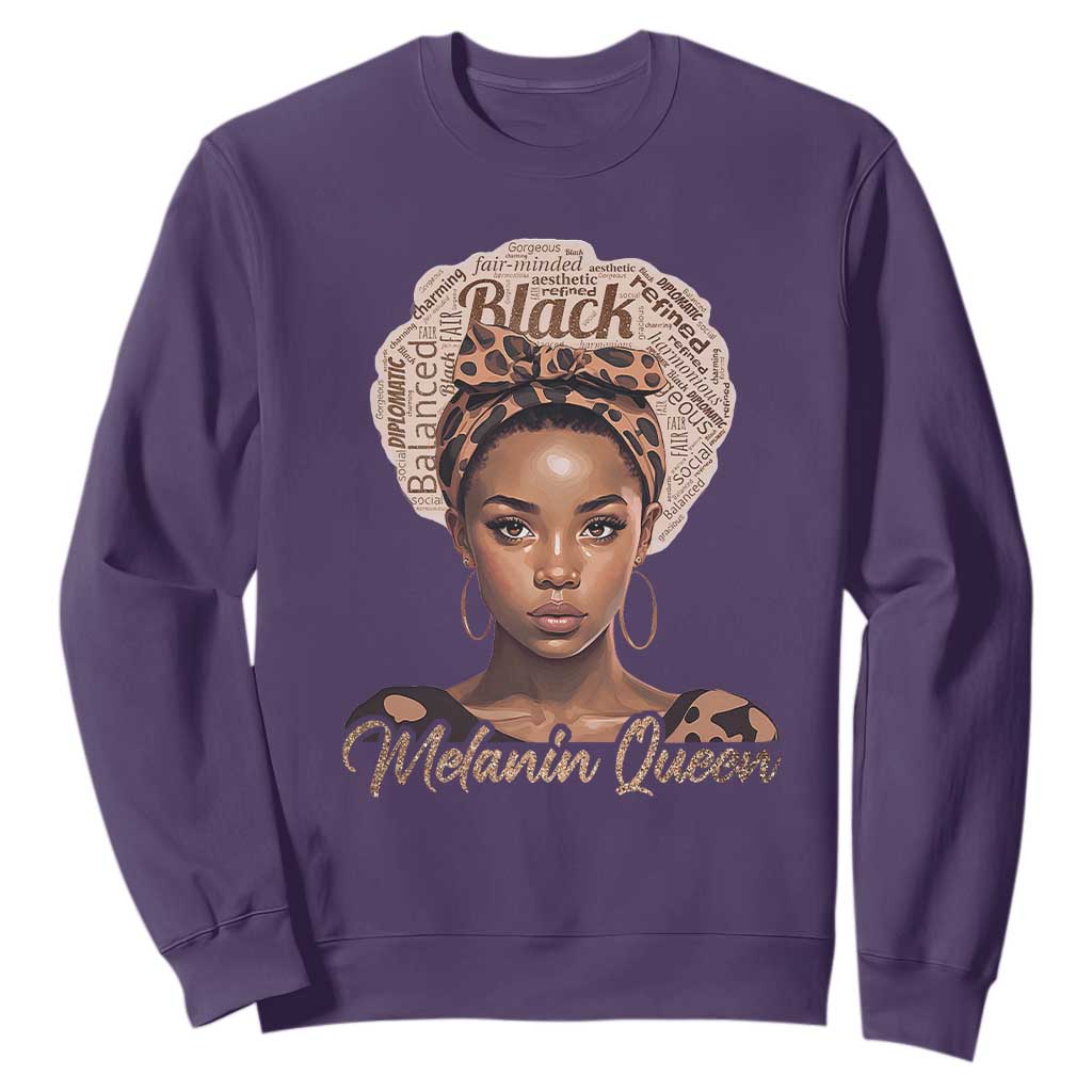 Melanin Queen Sweatshirt Proud African American TS11