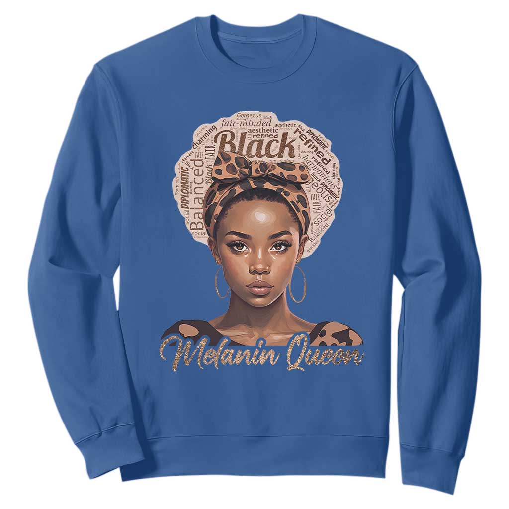 Melanin Queen Sweatshirt Proud African American TS11