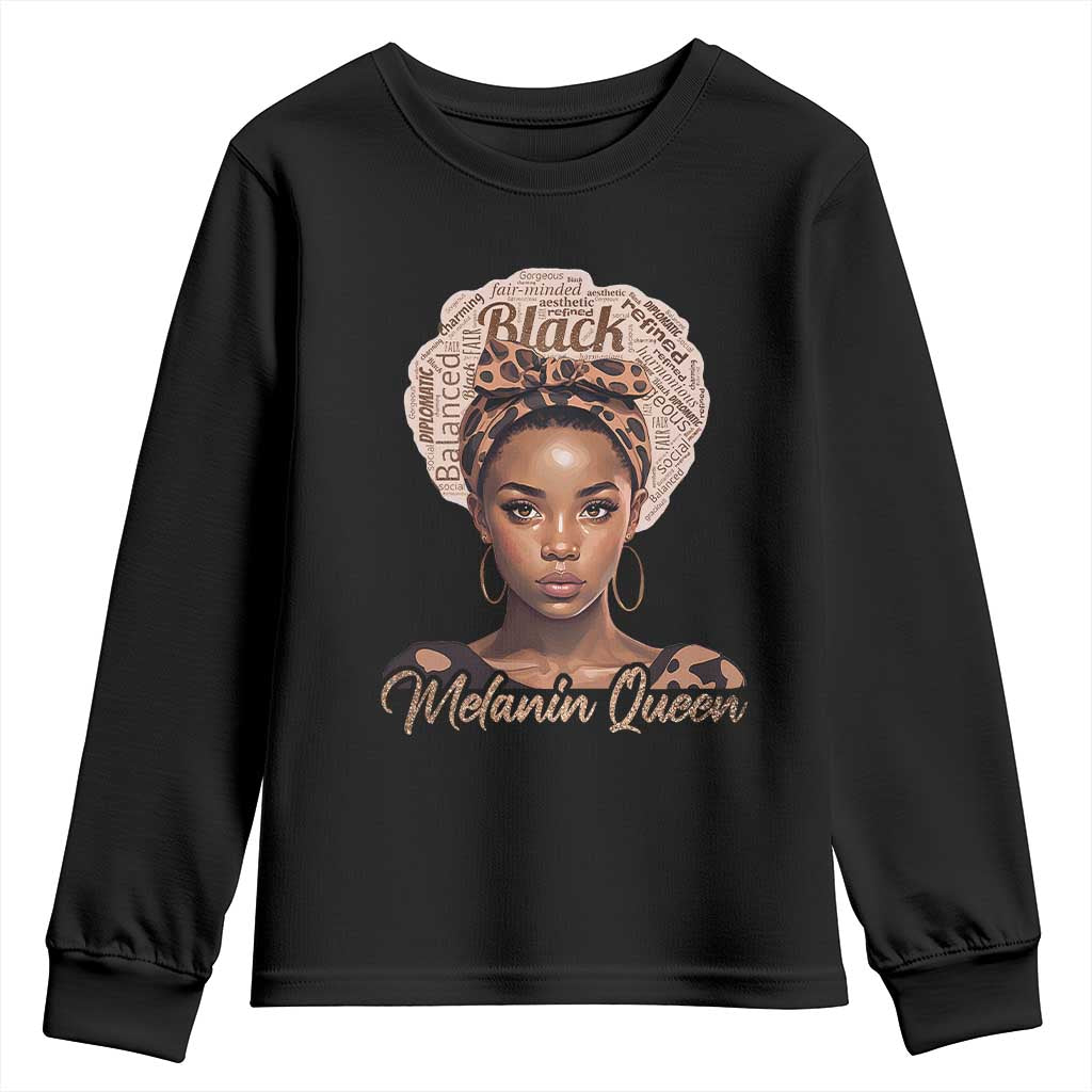 Melanin Queen Youth Sweatshirt Proud African American TS11