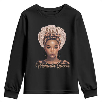 Melanin Queen Youth Sweatshirt Proud African American TS11
