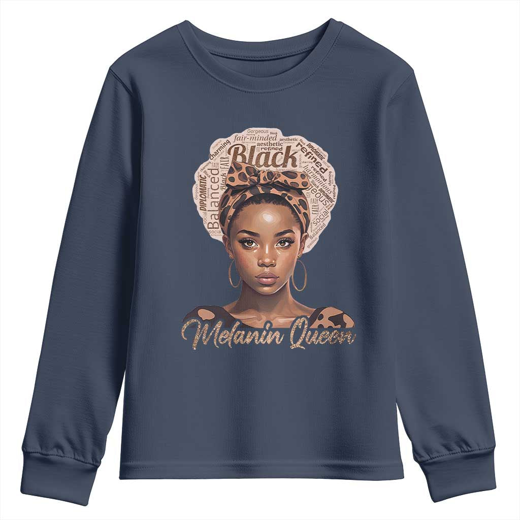 Melanin Queen Youth Sweatshirt Proud African American TS11