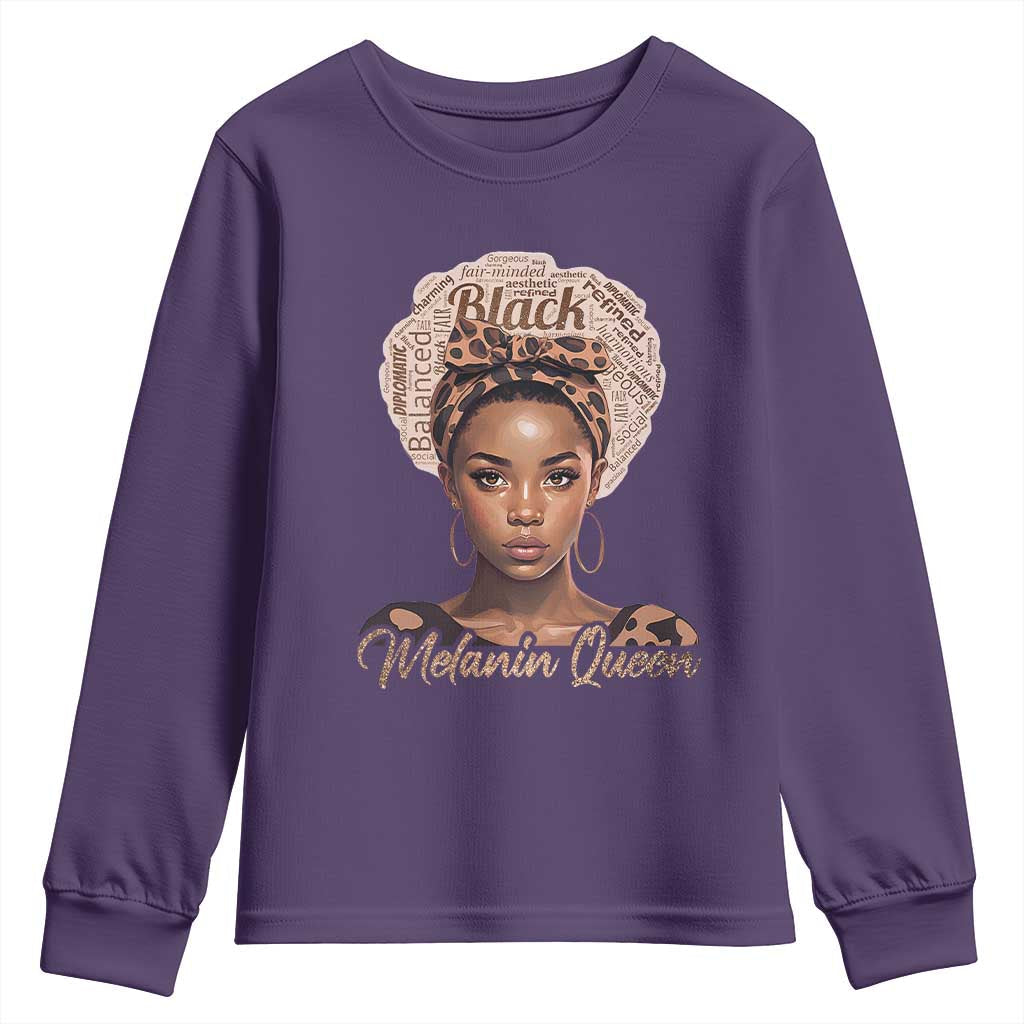 Melanin Queen Youth Sweatshirt Proud African American TS11