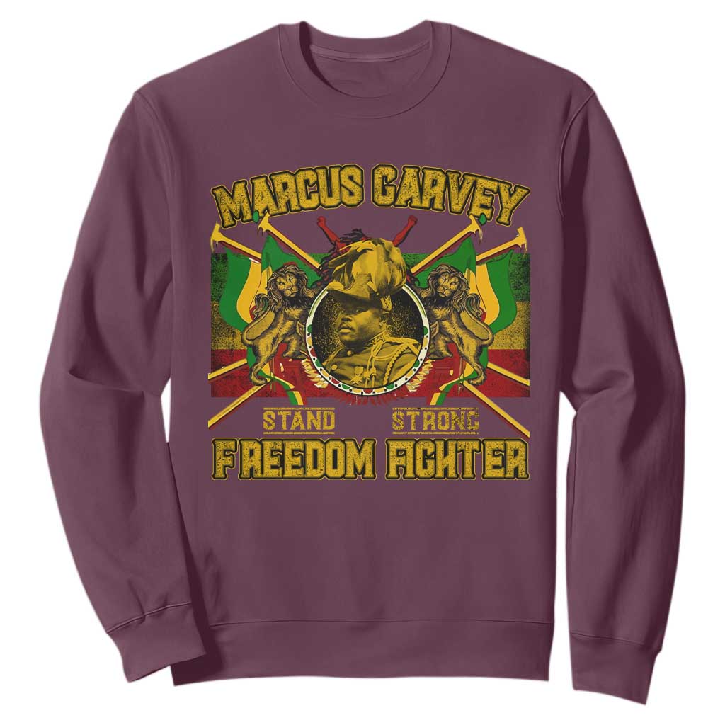 Marcus Garvey Sweatshirt Stand Strong Freedom Fighter Black History TS11