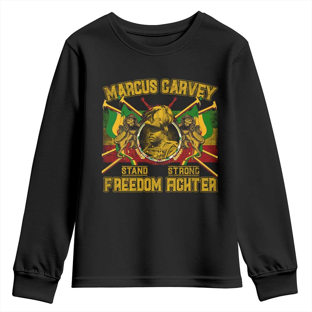 Marcus Garvey Youth Sweatshirt Stand Strong Freedom Fighter Black History TS11
