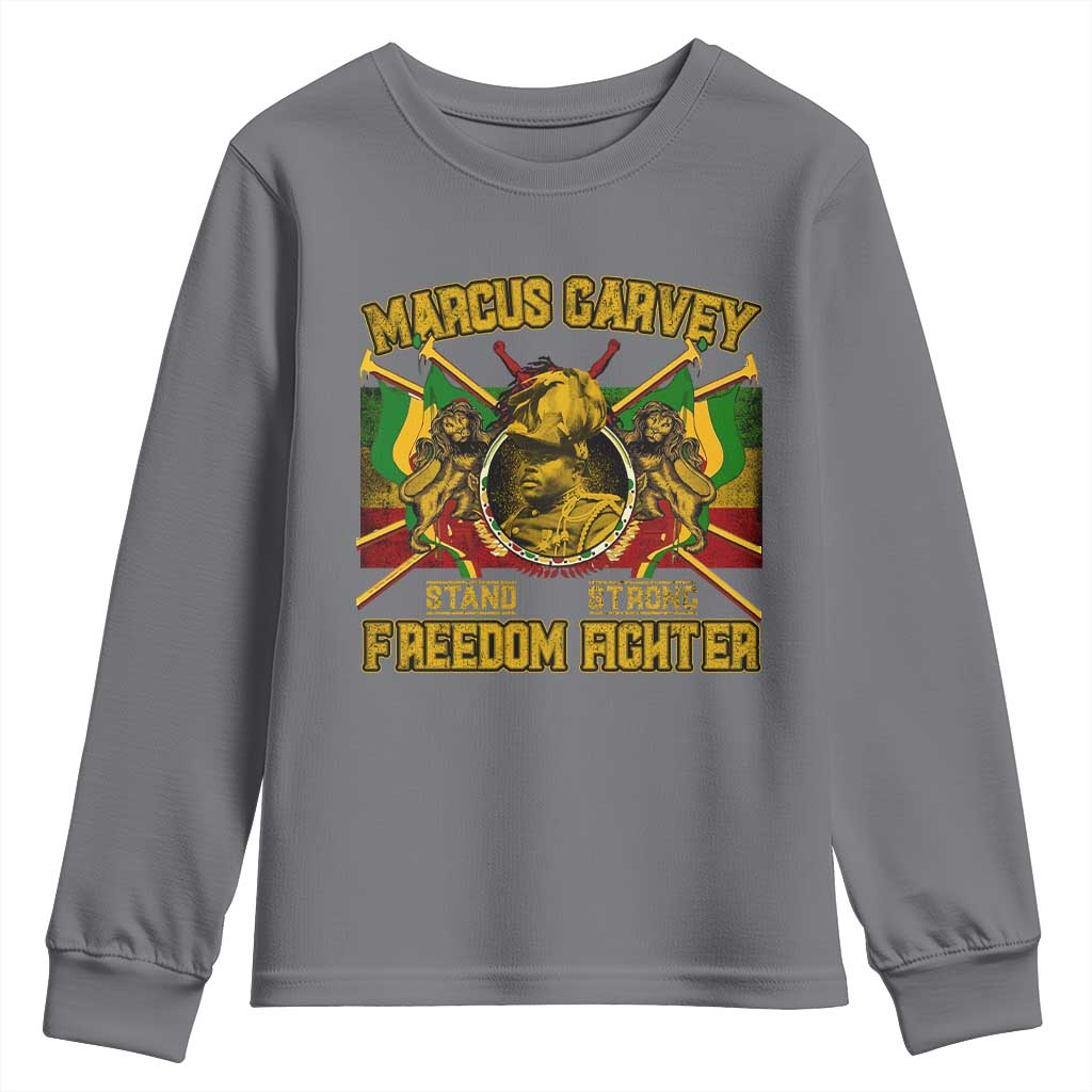 Marcus Garvey Youth Sweatshirt Stand Strong Freedom Fighter Black History TS11