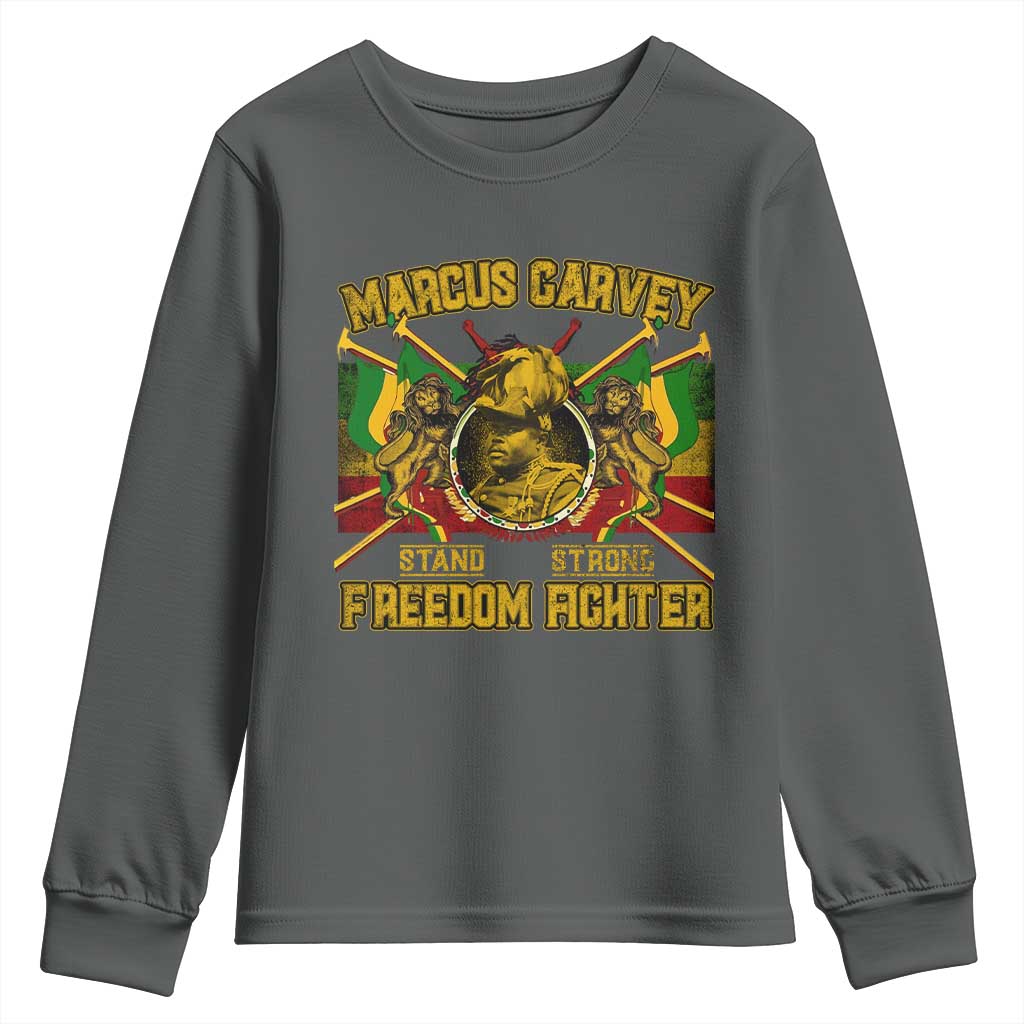 Marcus Garvey Youth Sweatshirt Stand Strong Freedom Fighter Black History TS11