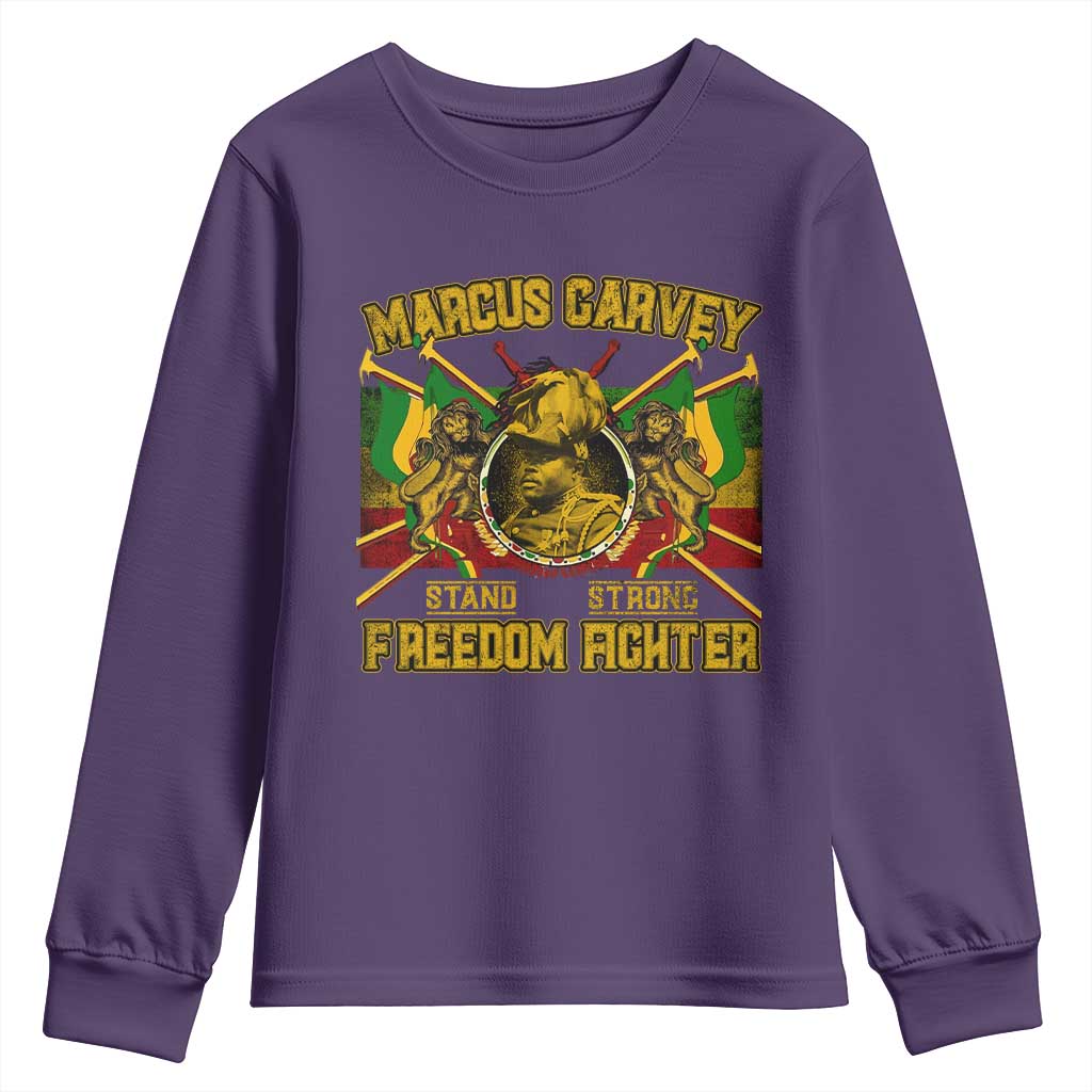Marcus Garvey Youth Sweatshirt Stand Strong Freedom Fighter Black History TS11