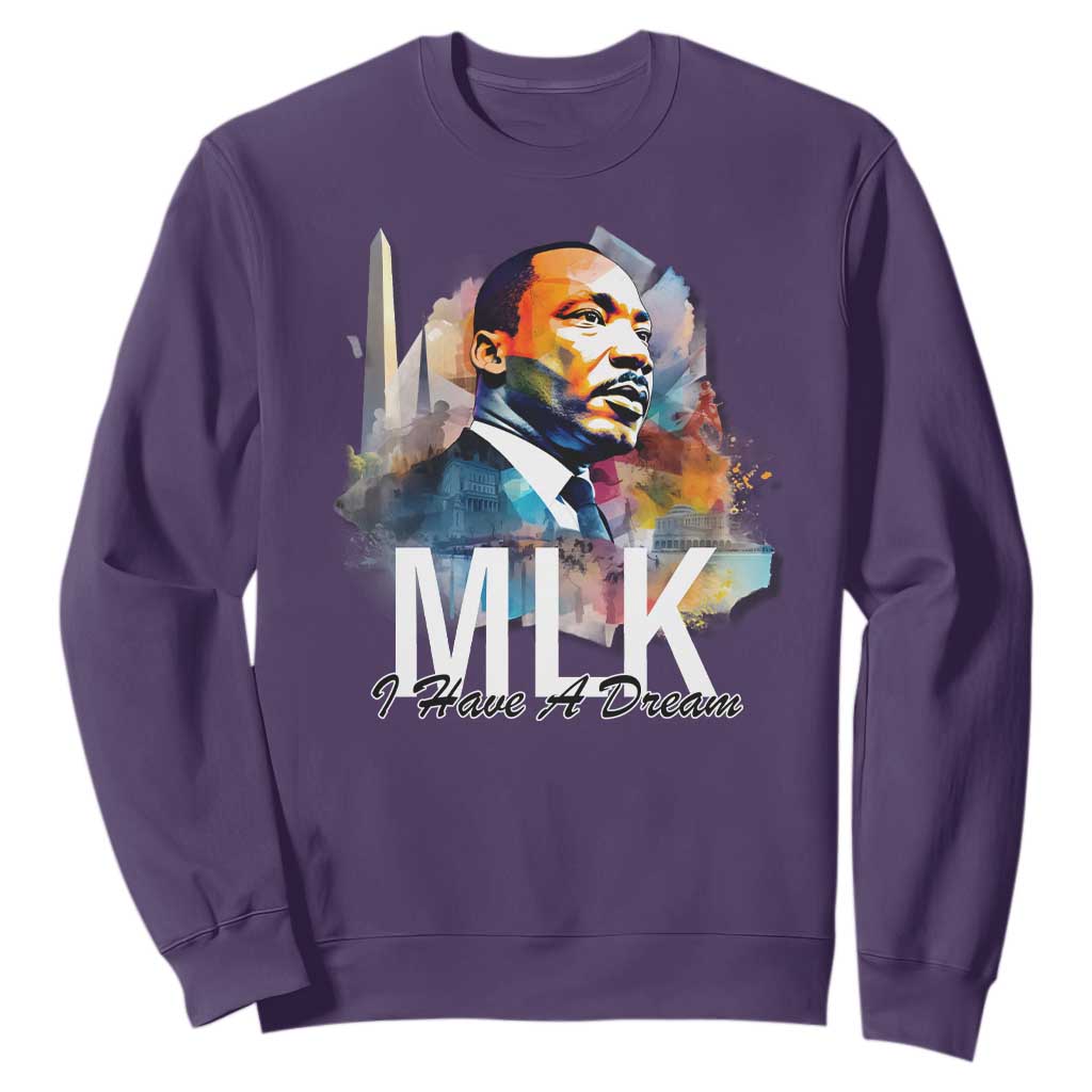 MLK Quote I Have A Dream Sweatshirt Martin Luther King Portrait Black History Month TS11