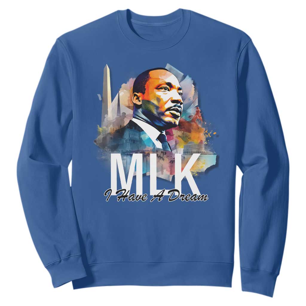 MLK Quote I Have A Dream Sweatshirt Martin Luther King Portrait Black History Month TS11