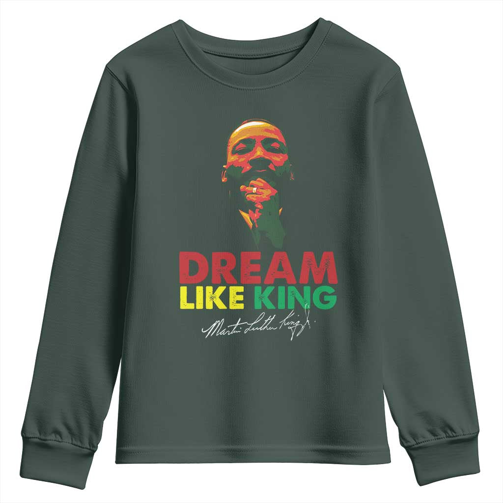 Dream Like King Martin Luther King Jr Youth Sweatshirt MLK Black History Month TS11