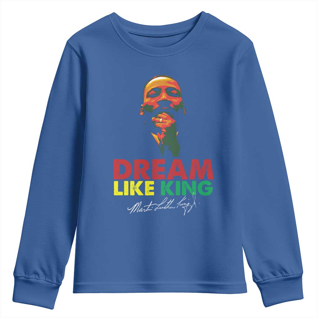 Dream Like King Martin Luther King Jr Youth Sweatshirt MLK Black History Month TS11