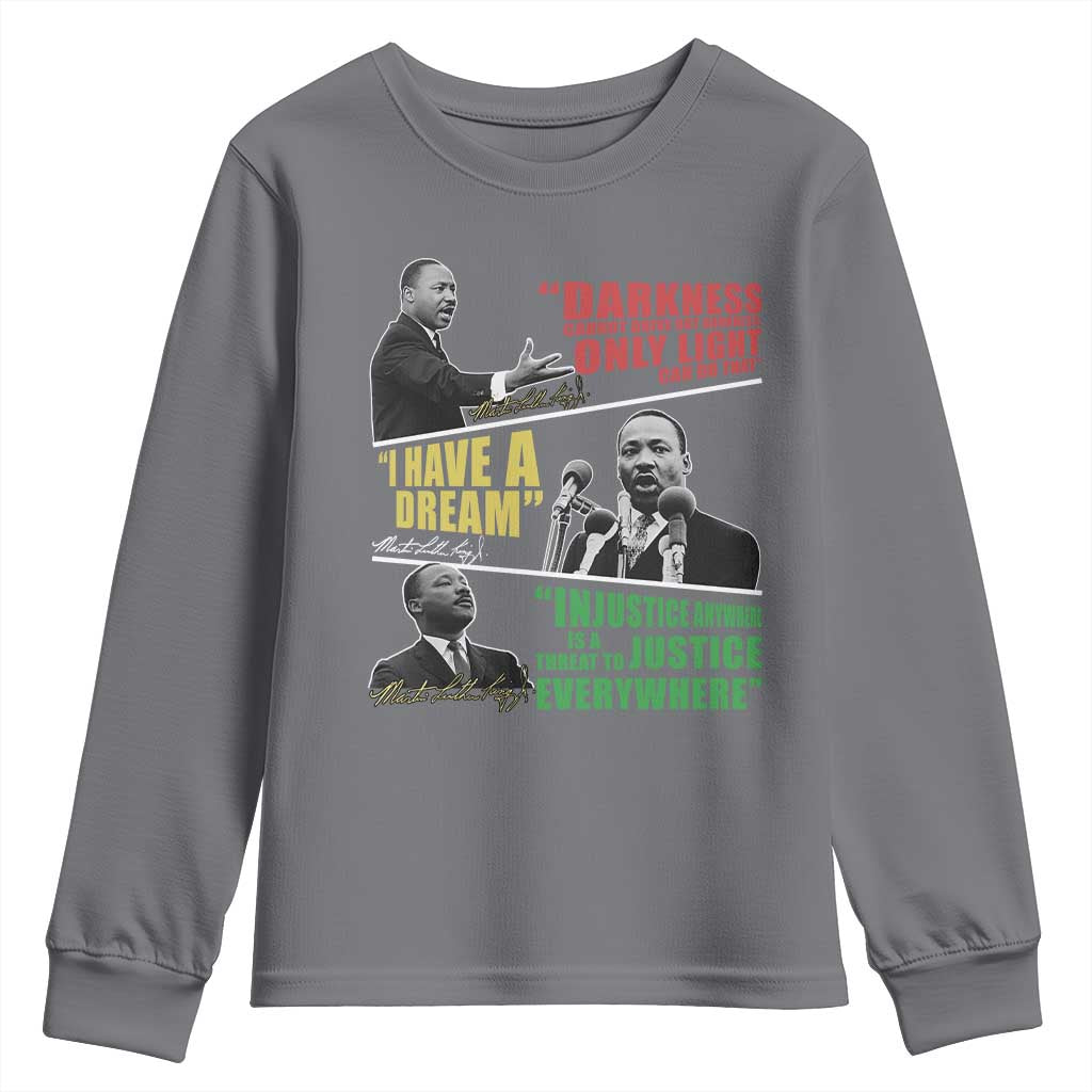 Martin Luther King Jr MLK Quotes Black History Leaders Youth Sweatshirt TS11