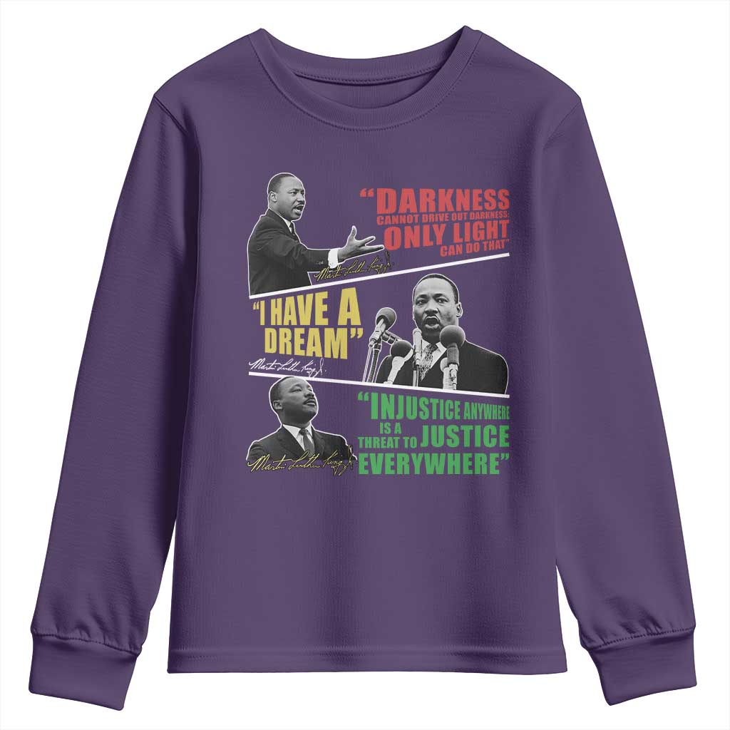 Martin Luther King Jr MLK Quotes Black History Leaders Youth Sweatshirt TS11