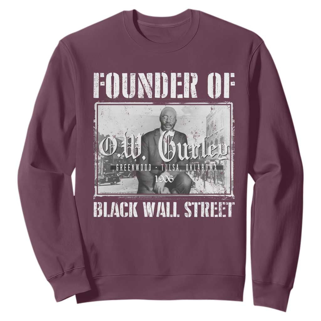Founder Of Black Wall Street O.W. Gurley Sweatshirt Black History Month African American Heritage TS11