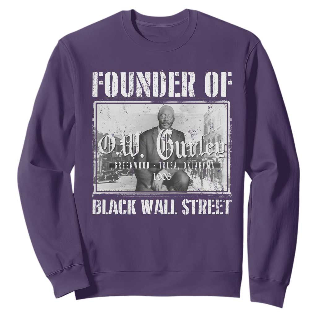 Founder Of Black Wall Street O.W. Gurley Sweatshirt Black History Month African American Heritage TS11