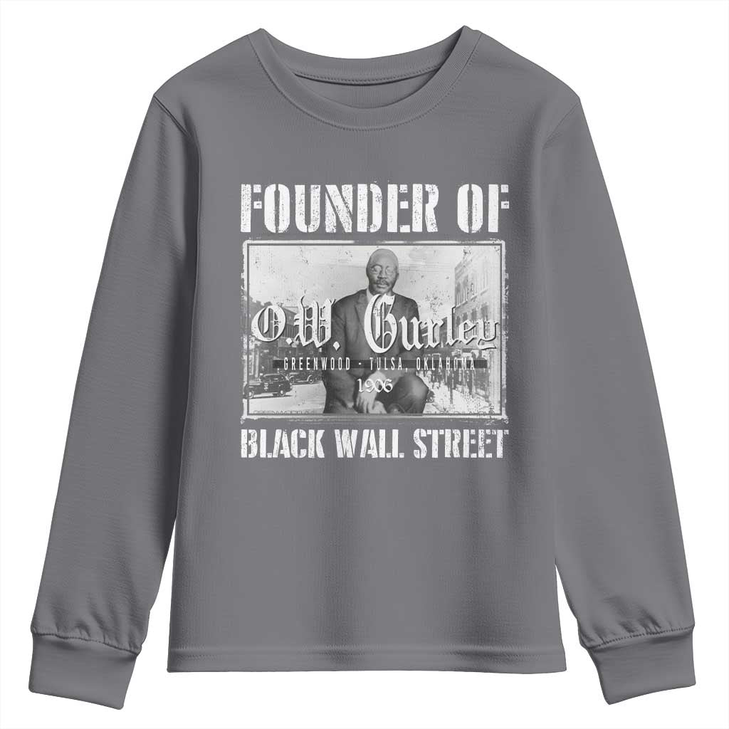 Founder Of Black Wall Street O.W. Gurley Youth Sweatshirt Black History Month African American Heritage TS11
