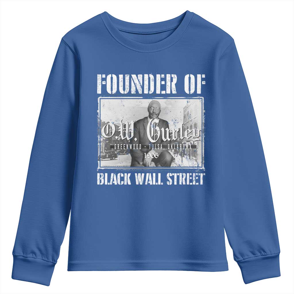 Founder Of Black Wall Street O.W. Gurley Youth Sweatshirt Black History Month African American Heritage TS11